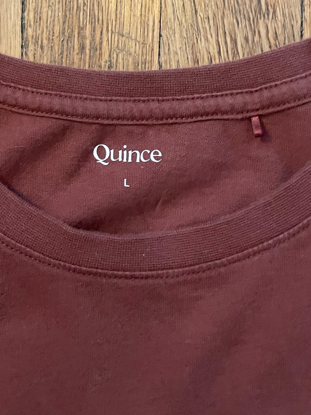 Quince Cropped Tee, Redwood Brown, Size Large - Picture 4 of 4